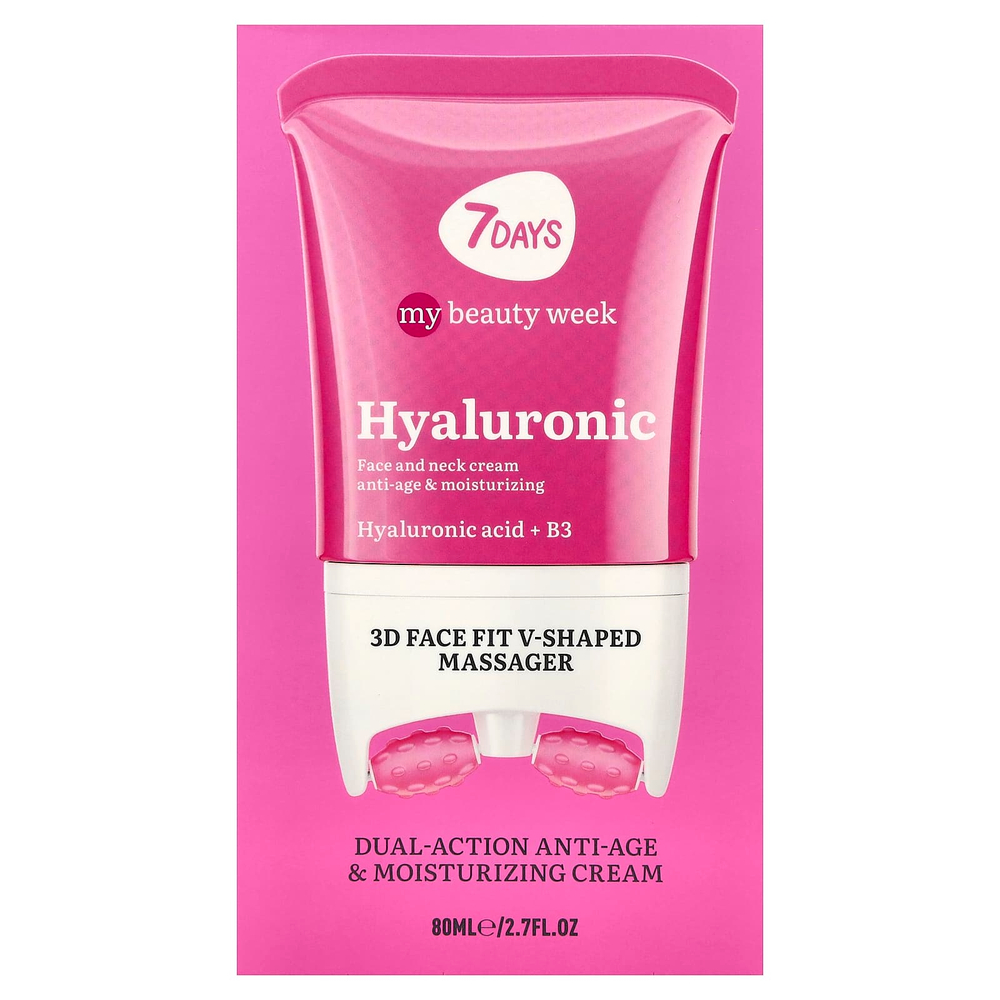 7 Days Beauty, гиалуроновый, омолаживающий и увлажняющий крем двойного действия, 80 мл (2,7 жидк. унции)