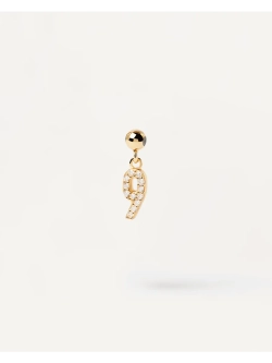 Подвеска-шарм женская PDPaola Цифра 9 серебро 925 пробы покрытое золотом 750 пробы CH01-001-U