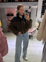 Пуховик North шоколадный