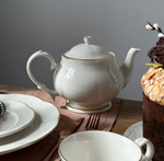 Чайник 1000 мл, фарфор, "Aristocrat-Gold". Noble