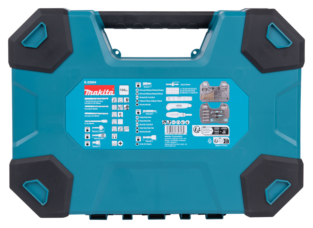 Набор насадок "Maccess", 104 шт. Makita E-22604