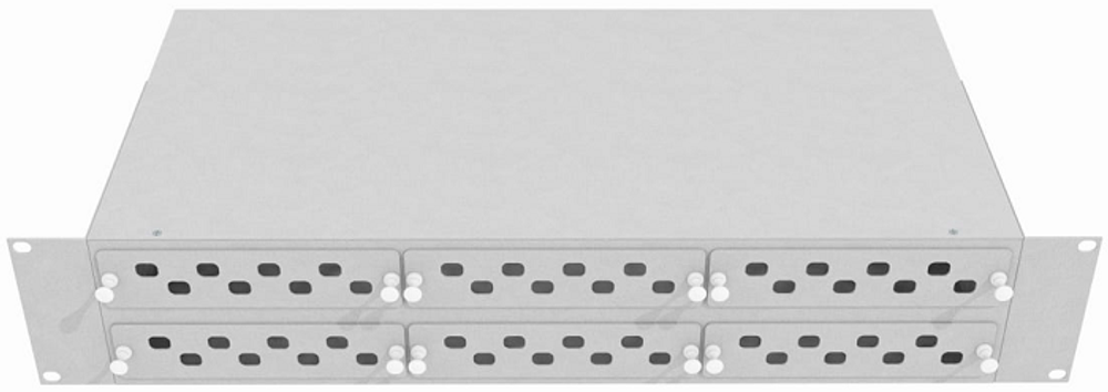 Кросс оптический стоечный  TopLAN КРС-Top-2U-48FC/ST-GY