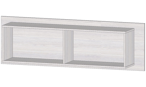 Бостон Антресоль АН-02 Анкор светлый / Венге