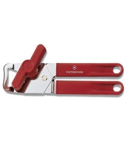 Консервный нож VICTORINOX универсальный, сталь/пластик, красный