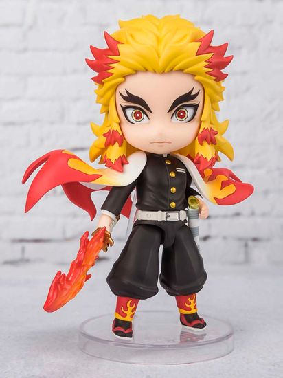 Фигурка Tamashii Nations Figuarts Mini Demon Slayer: Kimetsu no Yaiba Kyojuro Rengoku / Фигурка по мотивам аниме "Клинок, рассекающий демонов", Кёджуро Ренгоку