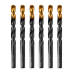 Сверло по металлу, 11 мм, HSS-Tin, Golden Tip, 6 шт. Denzel