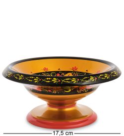 Народные промыслы ХЛ-026/2 Конфетница 80х175 (Хохлома)