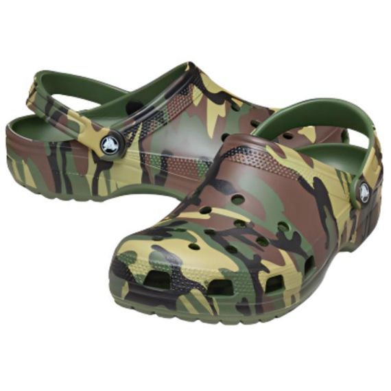 Crocs Classic Camouflage Clog 'Green Brown'