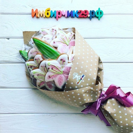 Имбирные пряники цветы