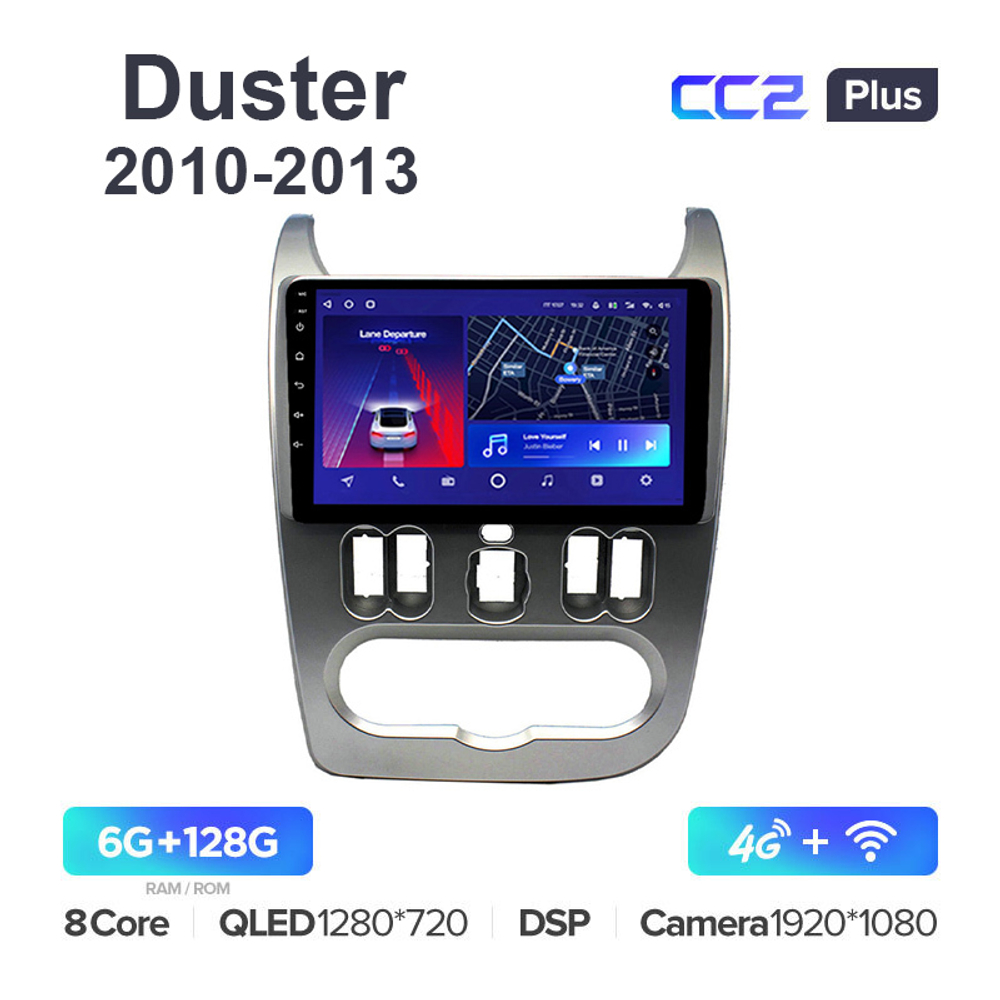 Teyes CC2 Plus 9"для Renault Duster 2010-2013