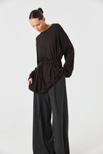 Лонгслив с завязками