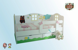 Детская кровать «Винни» Плюс арт 1090-160П Фабрика Дубок Вид 1