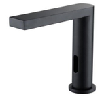 70002-C Смес. СЕНС. (БЕЗ тер. крана) для умыв. (ЧЕРНЫЙ+ХРОМ) HANSEN  (10/1шт)