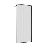 Душевая перегородка Walk-In VSW-1HP120FLB, 1200*2000, черный, стекло рифленое