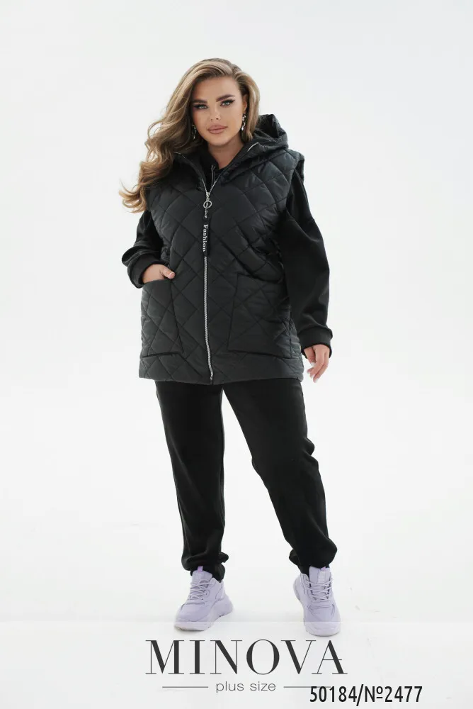 Костюм 2477-черный Minova