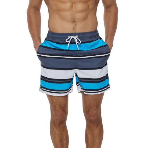 Мужские шорты разноцветные в полоску Romeo Rossi RR9504-37