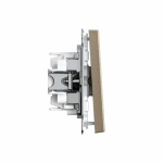 ARTGALLERY 1-клавишный ПЕРЕКЛЮЧАТЕЛЬ, 10АХ, механизм, быстрозажим. клем., ШАМПАНЬ