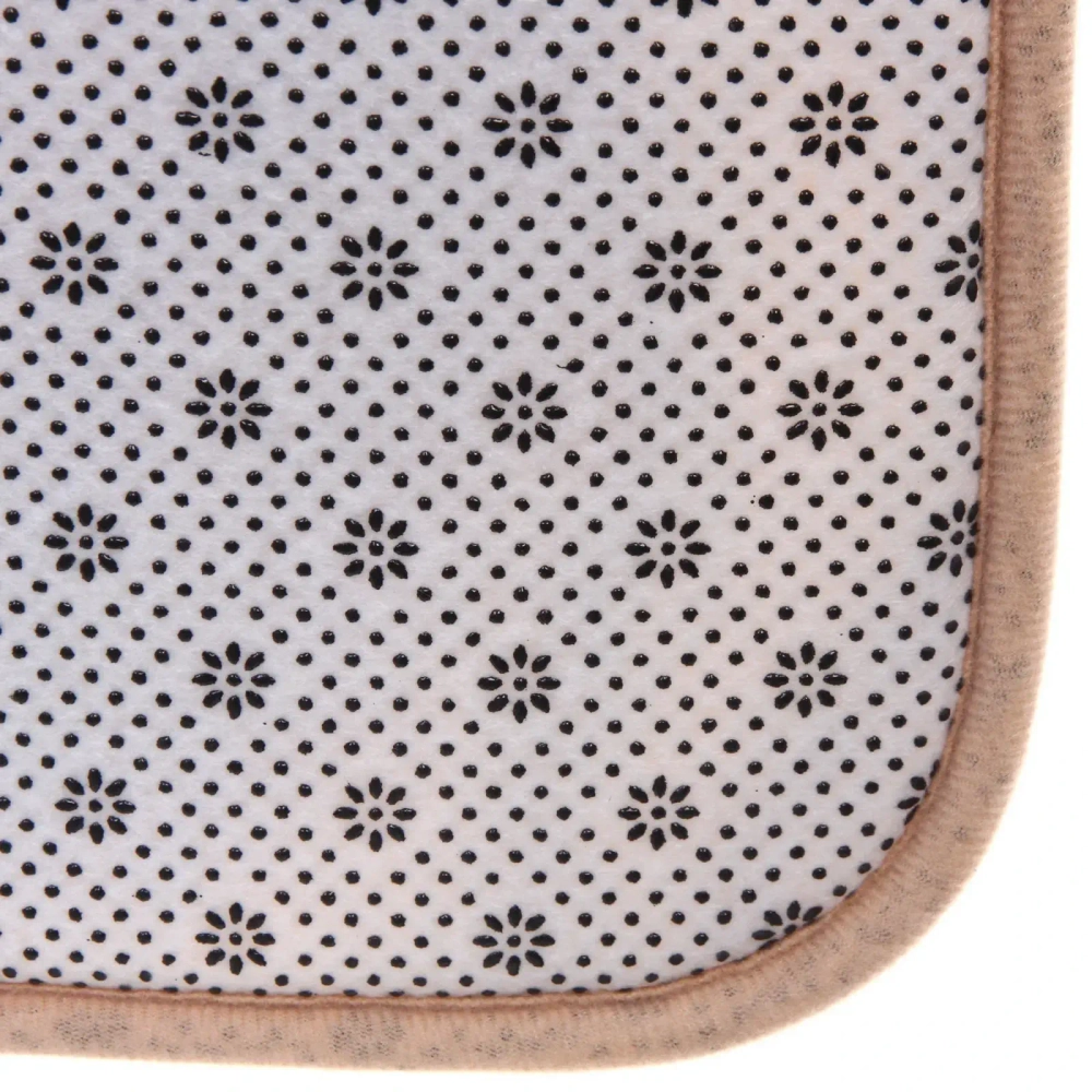 Набор для ванной и туалета 3 пр. «Flo» ( 2 коврика 50*80+50*40, 1 чехол на крышку унитаза)молочный