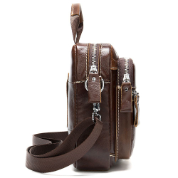 кожаная сумка на плечо