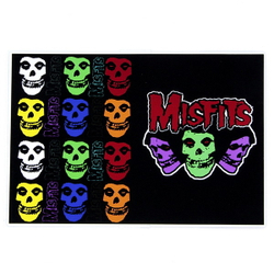 Обложка Misfits цветные черепа (138)