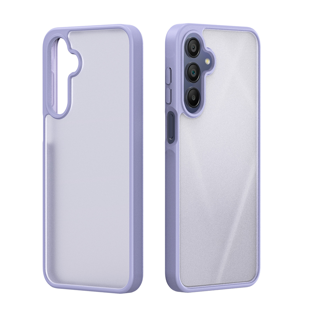 Прозрачный матовый чехол светло-фиолетового цвета для Samsung Galaxy A17 (5G, 4G), Galaxy A26 5G и Galaxy A16 (5G, 4G), серия Yind Series от Dux Ducis