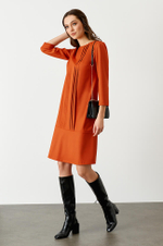 51436 Платье женское (терракотовый)