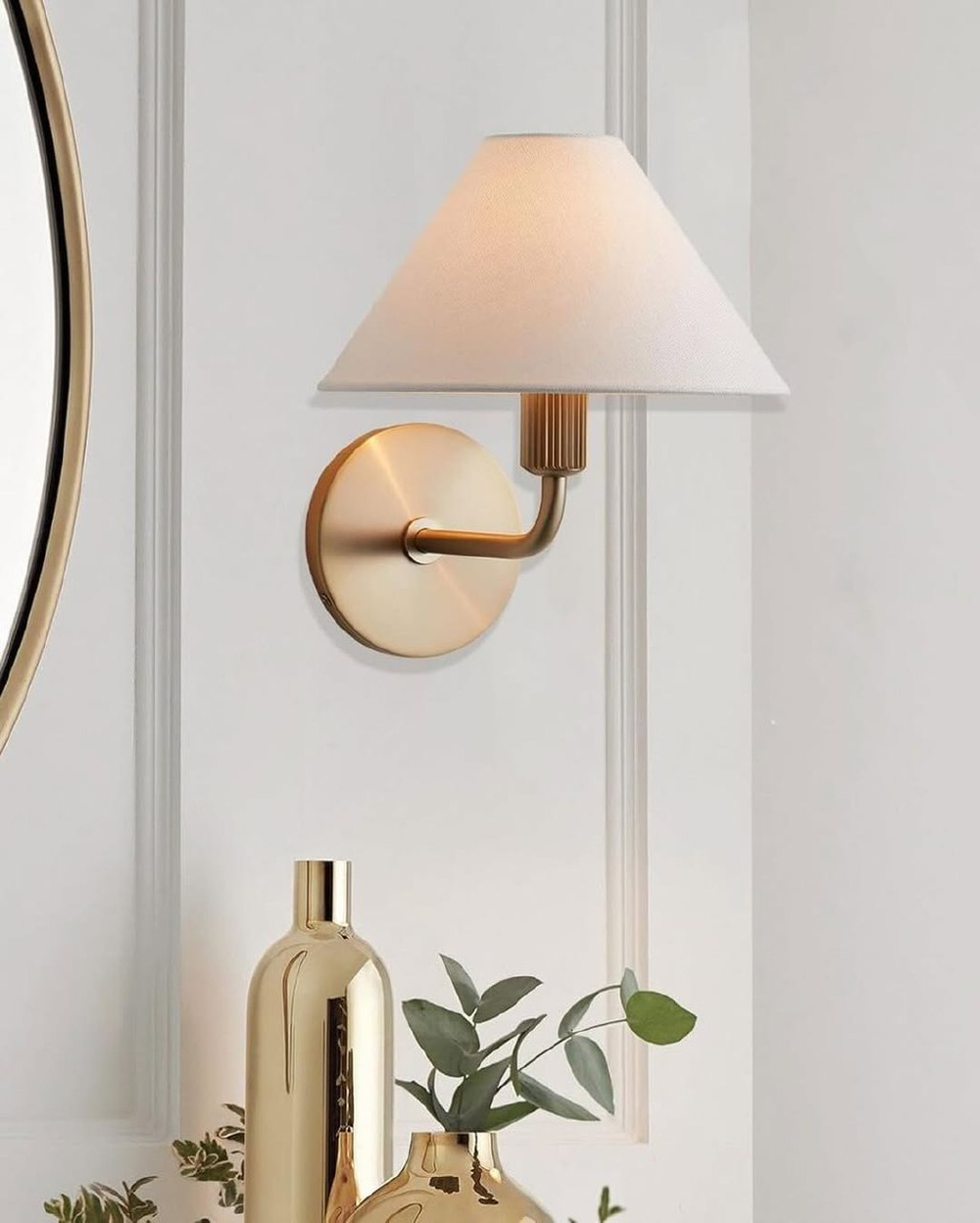 Абажурная люстра из латуни и бра ✨