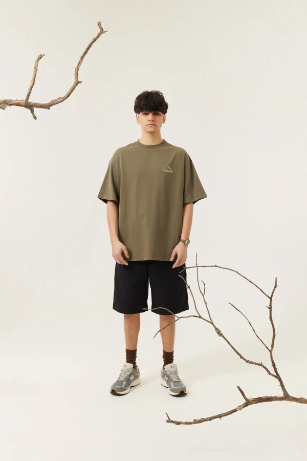 Футболка Tent project оливковая - фото 2