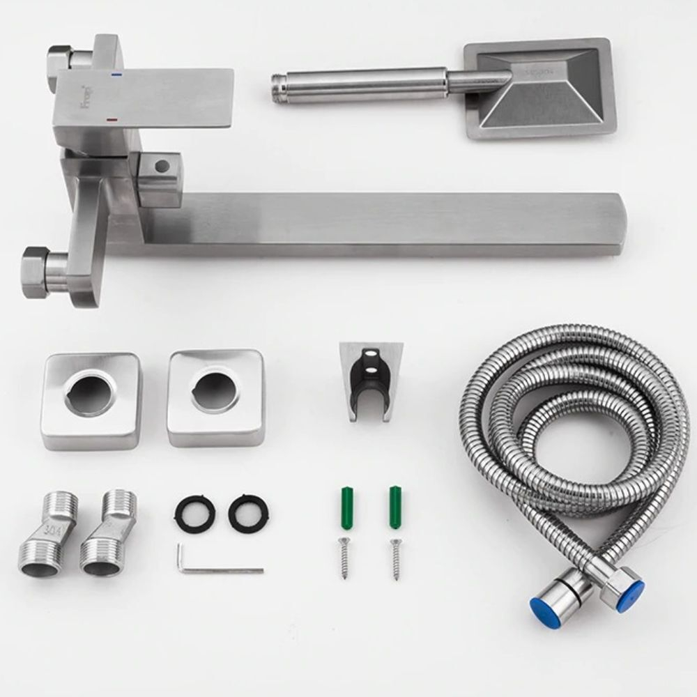 Смеситель для ванны, Frap, с картриджем, нерж, F22802