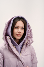 Куртка женская зимняя "Лео" пудра