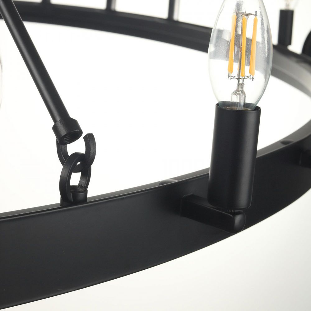 Citilux Смитсон CL470124 Люстра замковая подвесная Чёрная