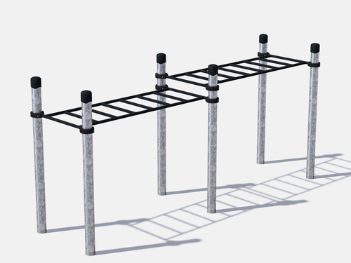 Рукоход классический двухуровневый детский (цинк)