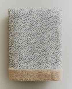 Zara Home плед из хлопка, синий, 90x120 см