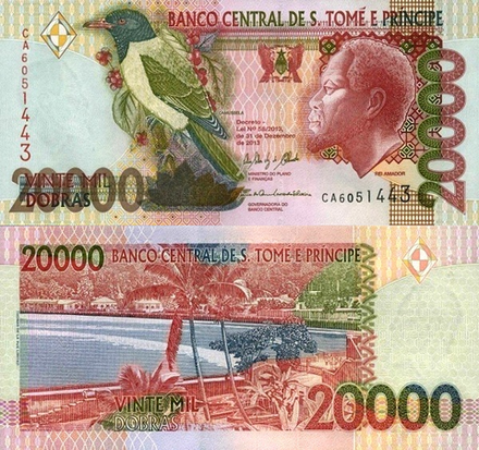 Сан-Томе и Принсипи 20000 добра 1996-2013 Святой Антониу UNC