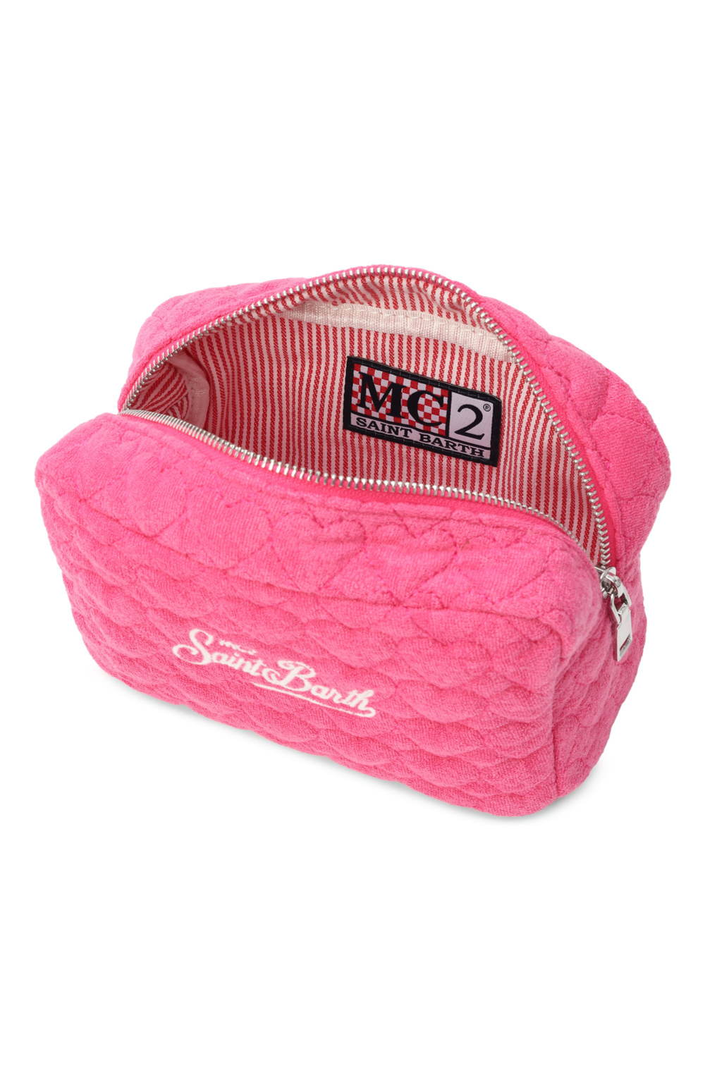 Косметичка MC Saint Barth Soft Pouch Quilted hearts розовые сердца