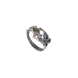 "Кросея" кольцо в серебряном покрытии из коллекции "Царевна-Лягушка" от Jenavi