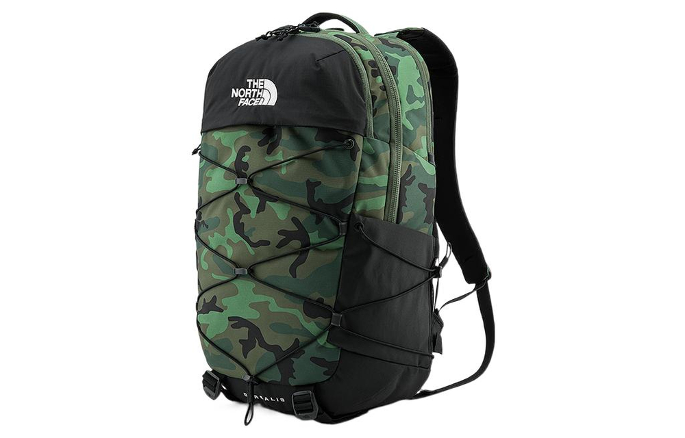 THE NORTH FACE 28L Backpack Outdoor Bag Polyester Army Green Unisex