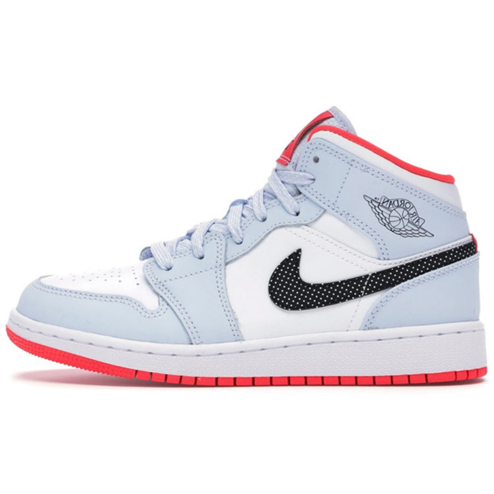 Кроссовки Air Jordan 1 Mid GS Half Blue