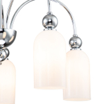 Светильник на штанге 5x60Вт E14, металл/стекло, хром