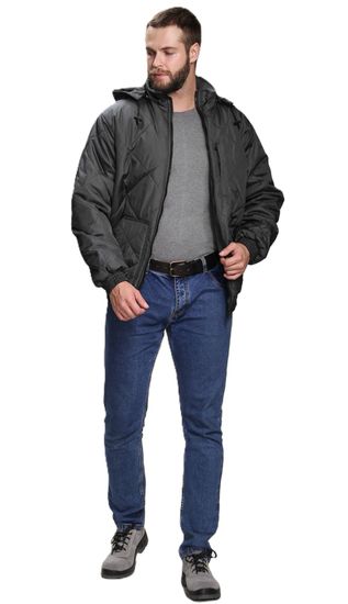 Куртка демисезонная Бомбер-Люкс (тк.Дюспо), серый