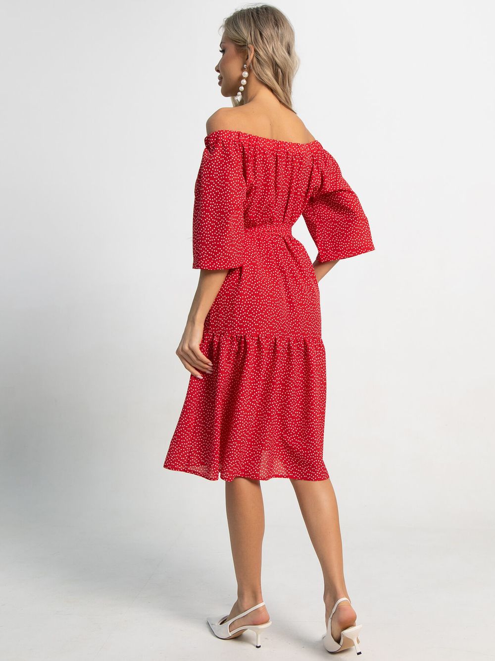 Платье с поясом Дафна (красное) П15524-8М LT Collection