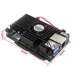 Металлический корпус для Orange Pi 4 с вентилятором