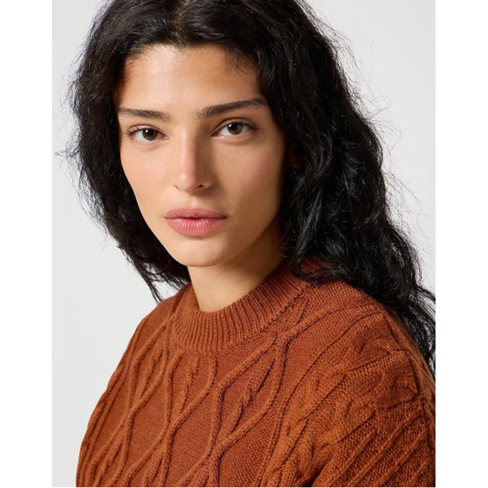 Джемпер CABLE KNIT SWEATER 112356473