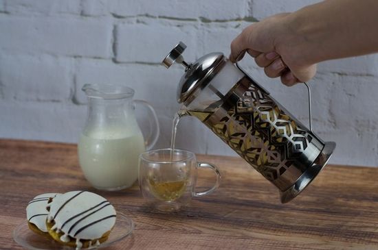 Френч-пресс 350 мл. Kamille KM 0773S нержавеющая сталь, стекло