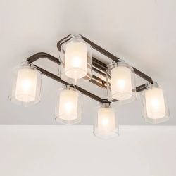 Citilux Румба CL159261 Люстра потолочная Венге Хром