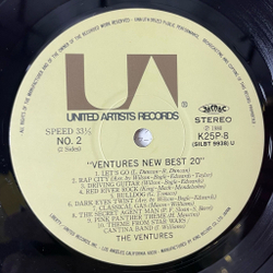 Винтажная виниловая пластинка LP The Ventures New Best 20 (Japan 1980) (Obi) Manchurian Beat
