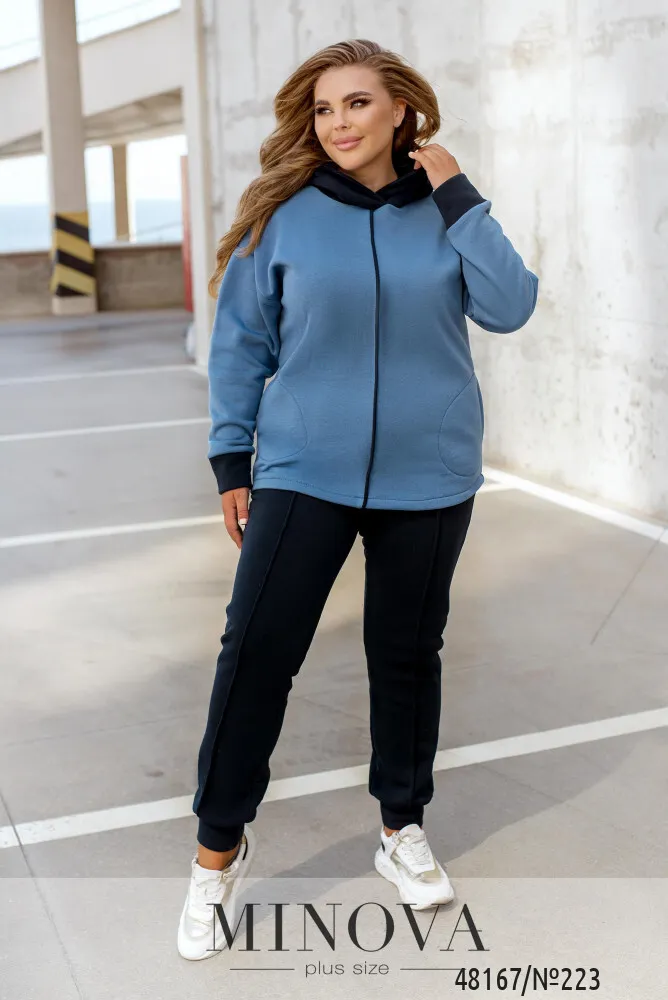 Костюм 223-Темно-синий-джинсовый Minova