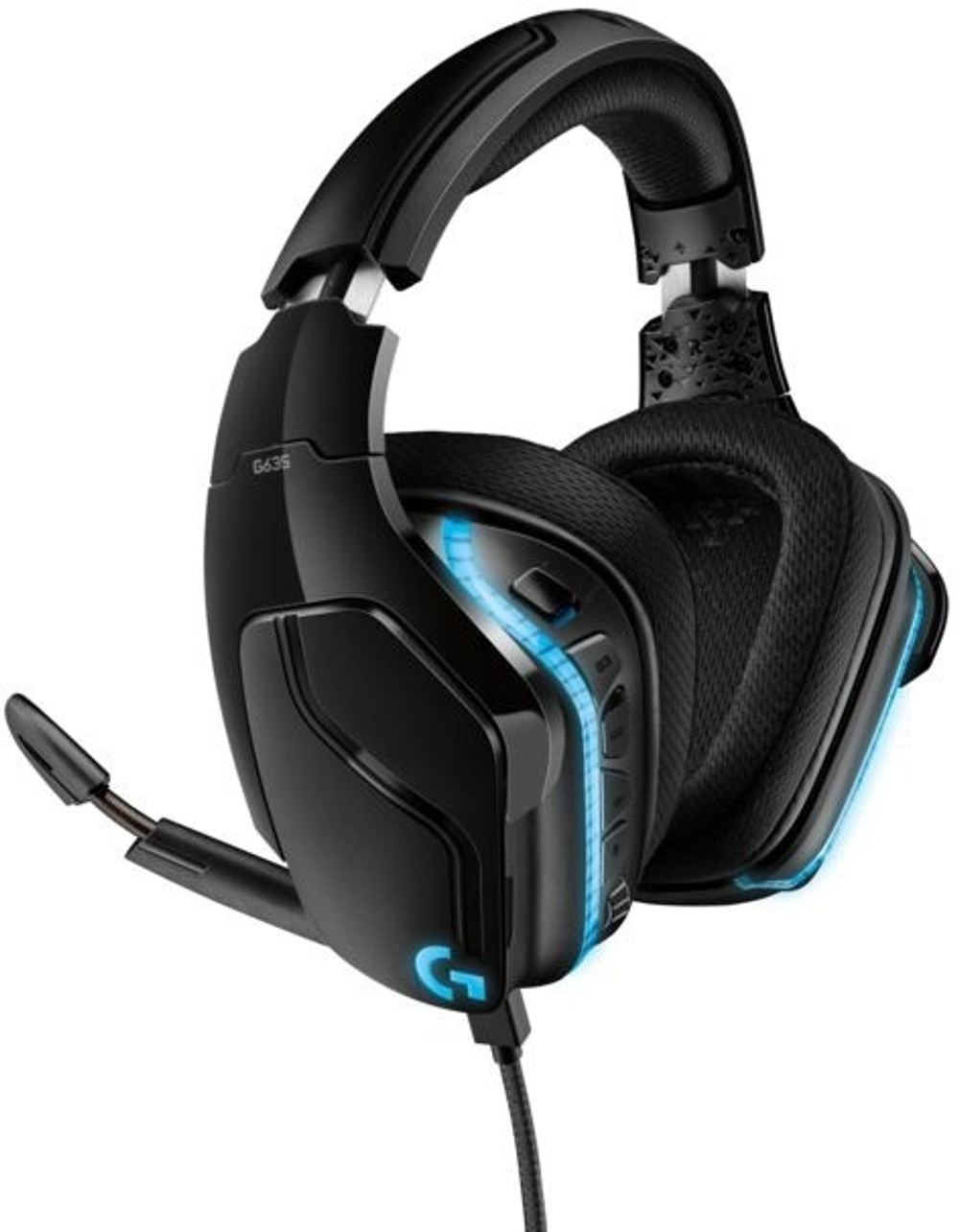 Наушники Logitech G635 Lightsync черный