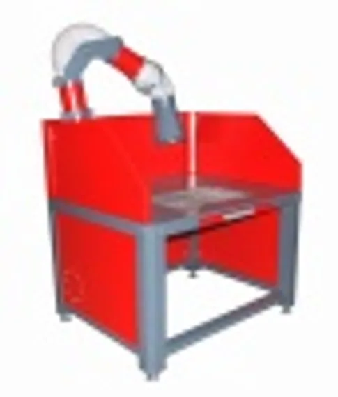 Металлический стол сварщика с вытяжным устройством, Слот-Стол