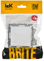 BRITE Заглушка с суппортом МЗ10-БрАБ арктический белый IEK